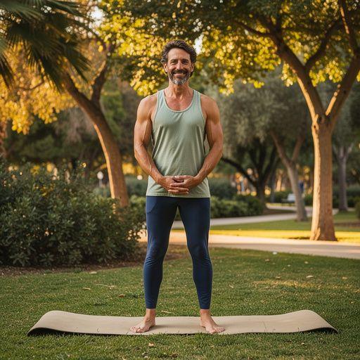 Grupo de personas en una clase de yoga, practicando posturas que fomentan la confianza.